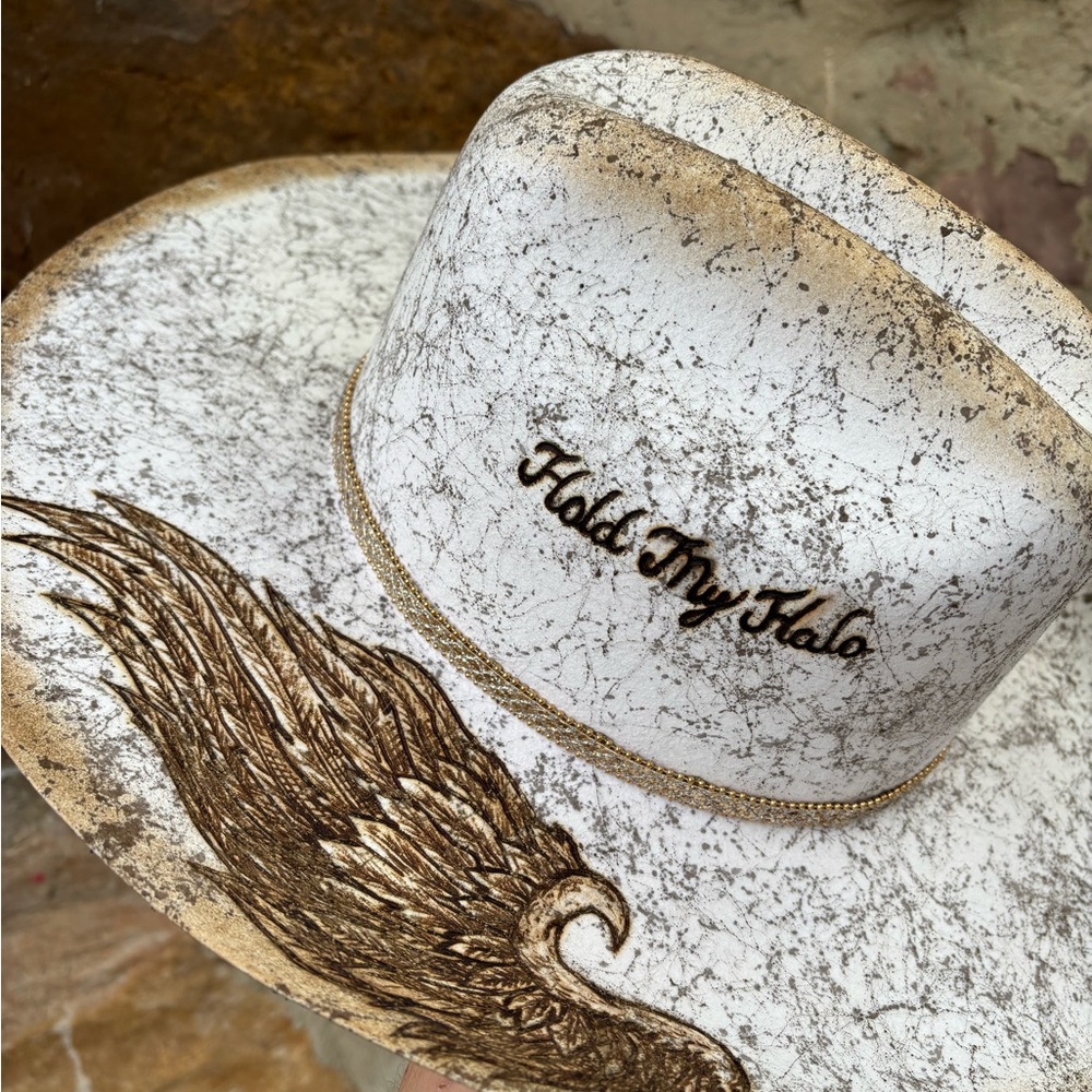 New “Hold your Halo” 6x Serratelli felt hat Sz 7 - Picture 6 of 8